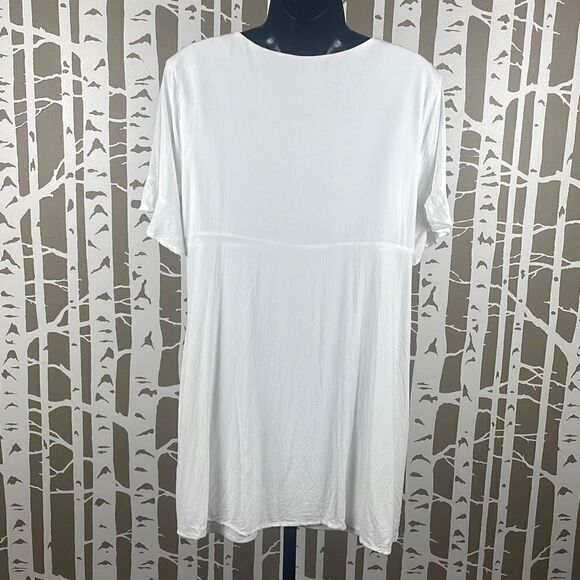 Blue Rain Boho Tunic Mini Babydoll Dress M - Picture 3 of 8